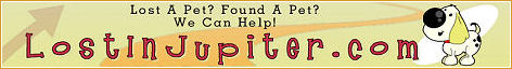 LostInJupiter.com - FREE Lost and Found Pet Directory